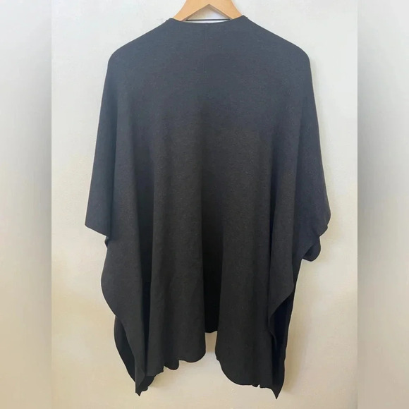 Lululemon After Asana Wrap Heathered Black Boolux Cashmere Blend Pockets Layered - Picture 9 of 11